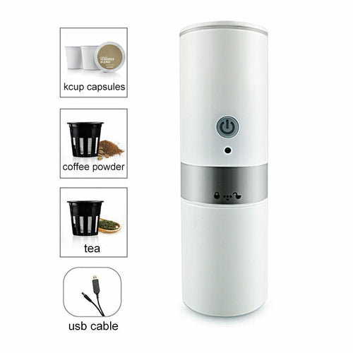Compact portable coffee machine