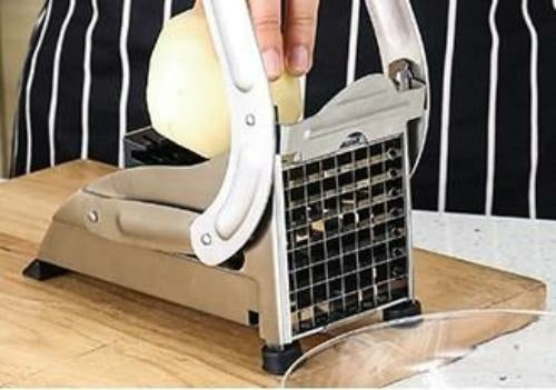 French Fries and Potato Cutter
