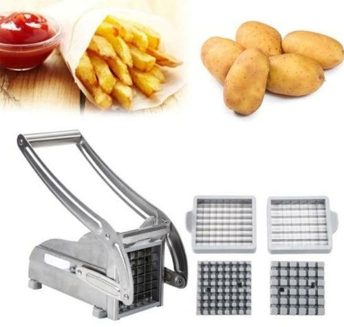 French Fries and Potato Cutter