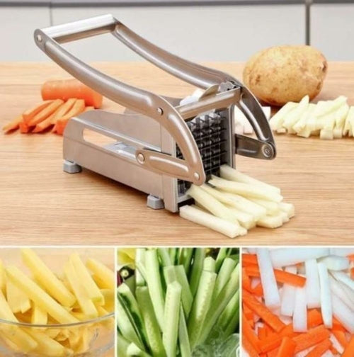 French Fries and Potato Cutter