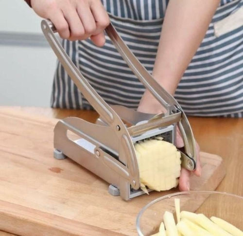French Fries and Potato Cutter